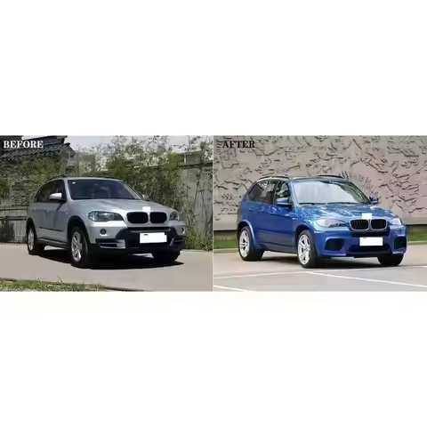 BR Car Accessories Bodykit Conversion Bumpers For E70 X5 Pre 07-10 Upgrade To X5M Style