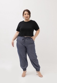 Xtramiles Plus Size Crop Top Kendal Black