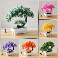 Pohon Bonsai Artifisial Pot Bunga Plastik Vas Hiasan Rumah unik