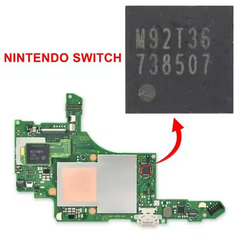 1pcs M92T36 Chip for Nintendo Switch IC chipset M92T36 Charge Power alimentation Distribution