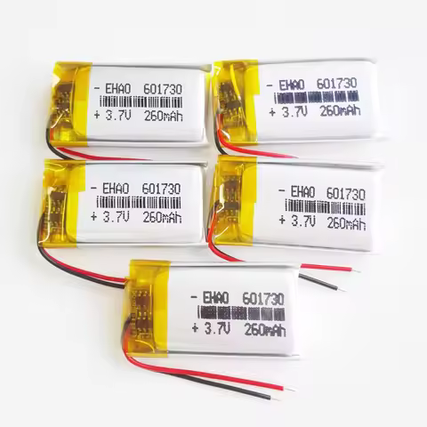 5 pcs 260mAh Polymer lithium Lipo battery rechargeable 3.7V customized wholesale CE FCC ROHS MSDS qu