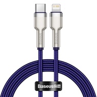 สายชาร์จ Baseus PD 20W Cable USB C to Lightning Cable for iPhone 13 Pro Max 12 11 Series Fast PD Charge Data Sync Nylon Braided Cable