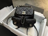 chanel23A Backpack small  size black
