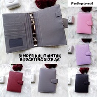 PLAIN BINDER A6 LEATHER BINDER BUDGETING BINDER A6 6RING