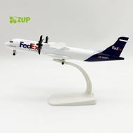 [ZUP] 1 Set 20cm Fedex ATR Airplane Model Airplane Diecast Metal Alloy Collection Children Toys Mode