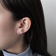 Earrings Stainless Steel Anti-Sensitive Not Afraid Of Splash Flower Stud Moon _ (Single Sold) 43245