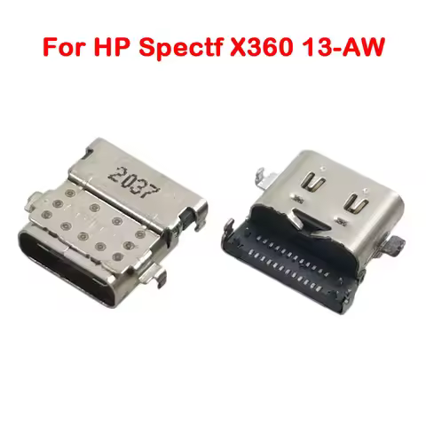 2-20PCS USB Type C Connector Jack Charging Port Socket Repair Parts For HP Spectre X360 13-AW Laptop