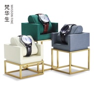 Light Luxury Window Watch Display Stand Creative Metal Watch Exhibition Hall Props Dark Green Live D