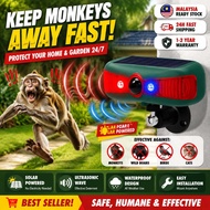 Ultrasonic Monkey Repellent Siren and Audible and visual alarm Alat Penghalau monyet Repel birdsliza