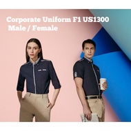 Corporate Uniform Lefonse US1300 Chef/Team Male / Female F1 Uniform / Baju Korporat 195gsm