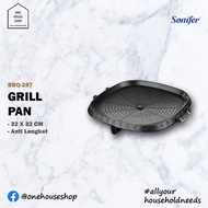 Korean BBQ Grill Pan Platinum Marble Coating Non-Sticky 32 cm
