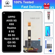 IPS LCD For OPPO A93S K9X Realme 8 8S Narzo 30 Q3i V13 5G Display Touch Screen Digitizer Assembly Re