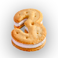 ตัวรีดติดเสื้อ FONT 58.Biscuit A - Z 0 - 9 รีดง่ายแผ่นฟิมล์รีดร้อนติดผ้า