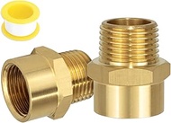 G 1/2 (BSP) Female Thread to US 1/2 NPT Male Thread Brass Pipe Fitting Adapter,G to NPT Adapter 1/2 
