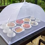 1pc,White Fly Proof Vegetable Cover, Foldable Mesh Food Cover, Mosquito Proof Table Cover, Home Tabl