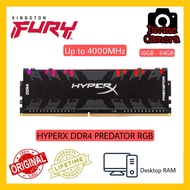 Kingston HyperX DDR4 16GB / 64GB 3200MHz / 3600MHz / 4000MHz Predator RGB Desktop Ram