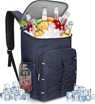 23 L Cooling Backpack, Large Cool Bag, Insulated Bag, Portable Waterproof Picnic Backpack, Women's M