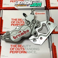 ☑️ ♈ BREMBO 4POT CALIPER WITH BRACKET NMAX , MIO , WAVE , SNIPER , AEROX , RAIDER 150