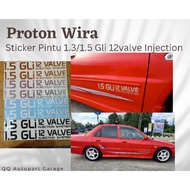 Sticker Pintu Wira 1.3/1.5 GLi Injection system
