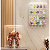 Wall-mounted clear box storage display rack for perfume &amp; Toys Pop Mart doll figures storage box hanging thin