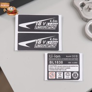 jia 10Pcs/set For 18V 3Ah 4Ah 5Ah 6Ah 9Ah BL1830 Li-Ion Battery Label Stiers 18V Battery Capacity St
