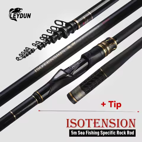 LEYDUN New ISO Tension Fishing Rods 500 Buoy Fishing Platform 0.6 1.0 1.5 2.0 Telescopic Surfcasting