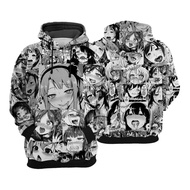 Blouse Sweatshirt Hentai Ahegao Anime Ecchi Manga Jacket 3d Full