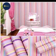 Wallpaper jalur pink