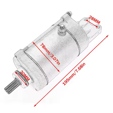 31200-HN8-003 Starter Motor for Honda TRX680 Rincon 680 TRX650FA TRX650FGA A Rincon 650 SXS700 M4 M4
