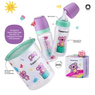 Tupperware Baby Set - Baby Bottle (2) 270ml &amp; One Touch Canister Small (1) 2.0L