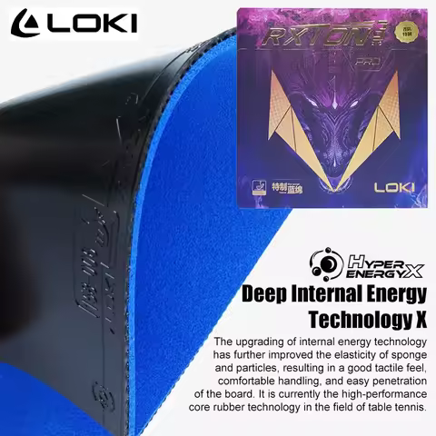 LOKI RXTON 3 PRO 40° Table Tennis Rubber ITTF Approve Sticky Pips-in Loop Fast Attack 2.1MM MAX New