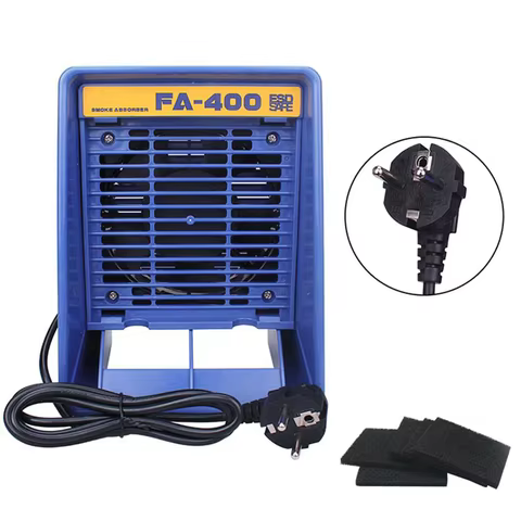 220V/110V FA-400 Solder iron Smoke Absorber ESD Fume Extractor Smoking Instrument with 5Pcs Free Act