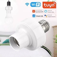 WiFi Smart Light Bulb Adapter Lamp Holder Base AC Smart Life/Tuya Wireless Voice Control with Alexa 