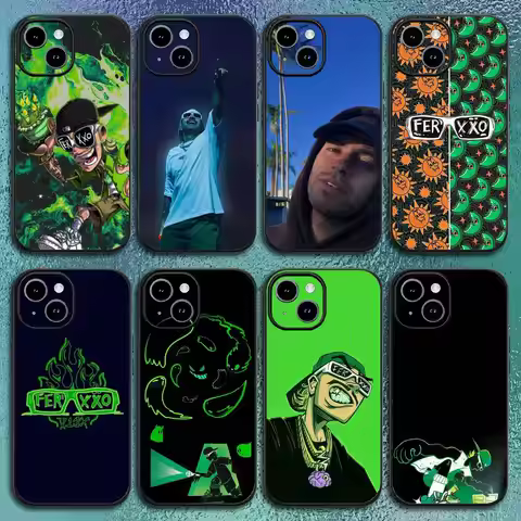 Singer F-Feid Ferxxo SIXDO Phone Case For IPhone 11 12 13 14 15 16Pro Max Plus Classic Black Soft Sh