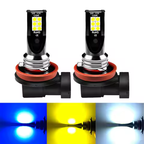 ASLENT 2X H8 H11 Led Bulb HB4 Led HB3 9006 9005 H3 H7 H4 Fog Lights 1000LM Running Car Auto Lamp 600