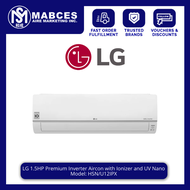 LG 1.5HP Premium Inverter Aircon with Ionizer and UV Nano HSN/U12IPX