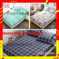 🌟【 Murah Sekali】🌟Quality Korea Style Design Single Queen King Fitted Bedsheet Bed Sheet Tilam Pillow