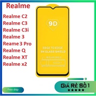 Full screen tempered glass Realme C2 C3 C3i Realme 3 3 pro Realme Q Realme X2 Realme Xt