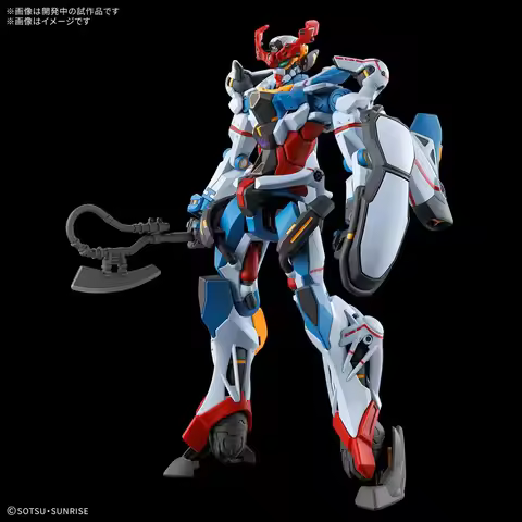 Bandai HG 1/144 White Gundam GQuuuuuuX Anime Action Figures Collection Toys Model Kit Hyper Bazooka 