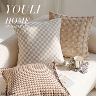 Cream Style Pillows Living Room Sofa Pillows Waist Pillows Backrests Bedroom Bedside Cushions