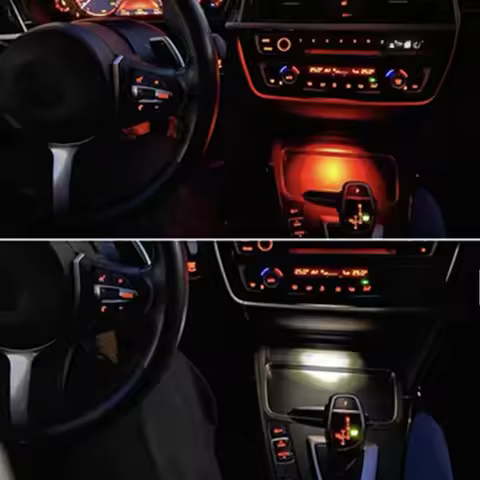 For BMW F20 F21 F22 F23 F30 F31 F32 F33 Cup Holder Light For BMW 1 2 3 4 Series Center Console Ambie