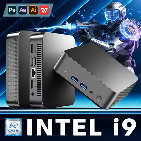 Mini PC Intel Core i9 8950HK i3 6100 Windows 11 Mini Portable Computer 16GB DDR 1TB 2TB SSD 1000M Et