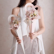 Cone Love Flower Bouquet Paper Box (price per 1 sheet) | Flower Cone Paper.