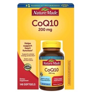 Viên Uống Hỗ Trợ Tim Mạch CoQ10 Nature Made 200 Mg Của Mỹ 140 viên