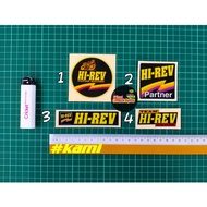 Hi-Rev / HI-REV Lubricants Engine Oil Logo Sticker Printing Laminated Reflective #hirev #hi-rev