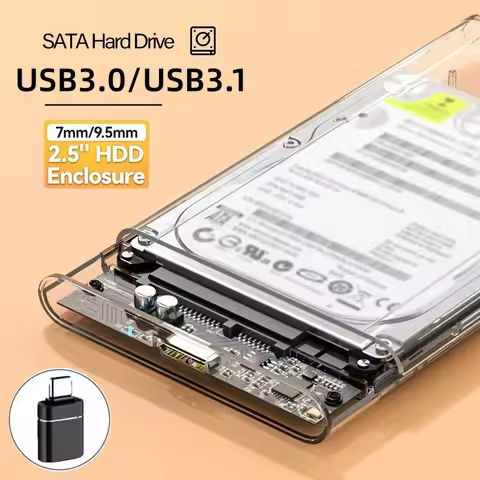 USB 3.0/USB3.1 HDD Case 2.5 inch SATA SSD External Hard Drive Enclosure with 5Gbps Transfer Speed Ha