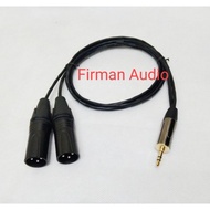 Original Canare Audio Aux Cable 50cm-5mtr Jack 3.5mm Male To 2 Canon XLR Male