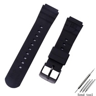 Watch Accessories Rubber Military Watch Mens & Womens Sports Waterproof Silica gel Strap for Luminox