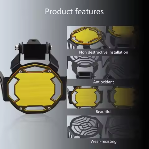 P5ED Folding Cover Motorcycle Fog Lamp Protector for R1200GS F800GS R1250GS F850GS F750GS
