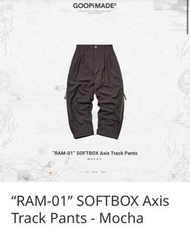 Size 2 “RAM-01” SOFTBOX Axis Track Pants - Mocha goopi goopimade
